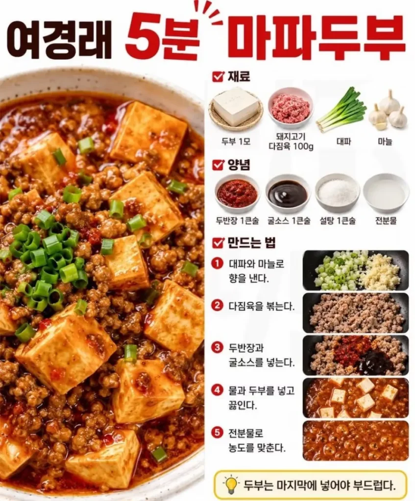 유명인들의 인기 요리 레시피 모음
