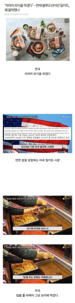 미국 밀키트 시장, 국내와 다르게 성장 중.jpg