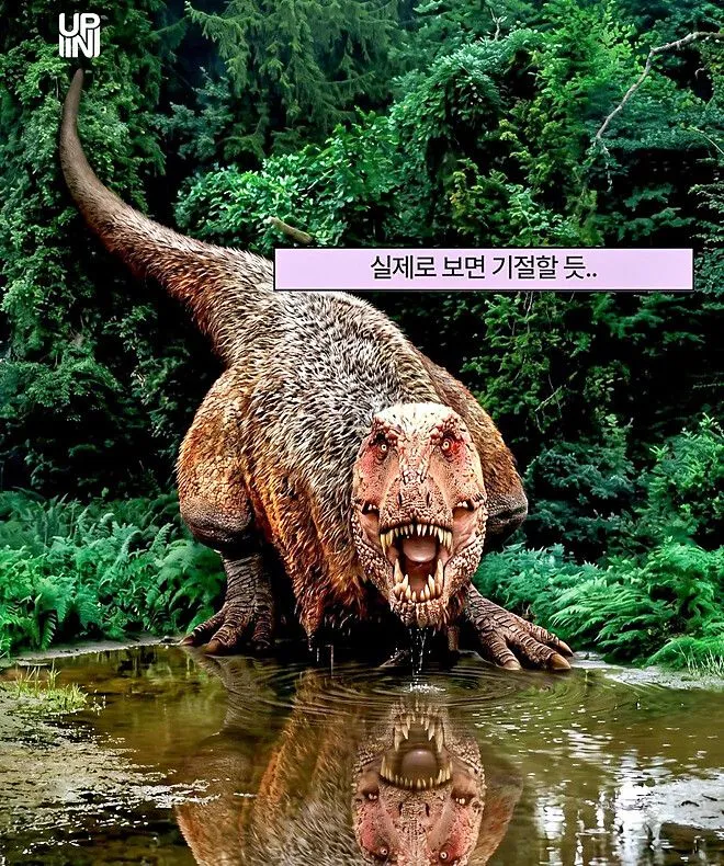 복원 사진으로 악플 달리는 티라노사우루스