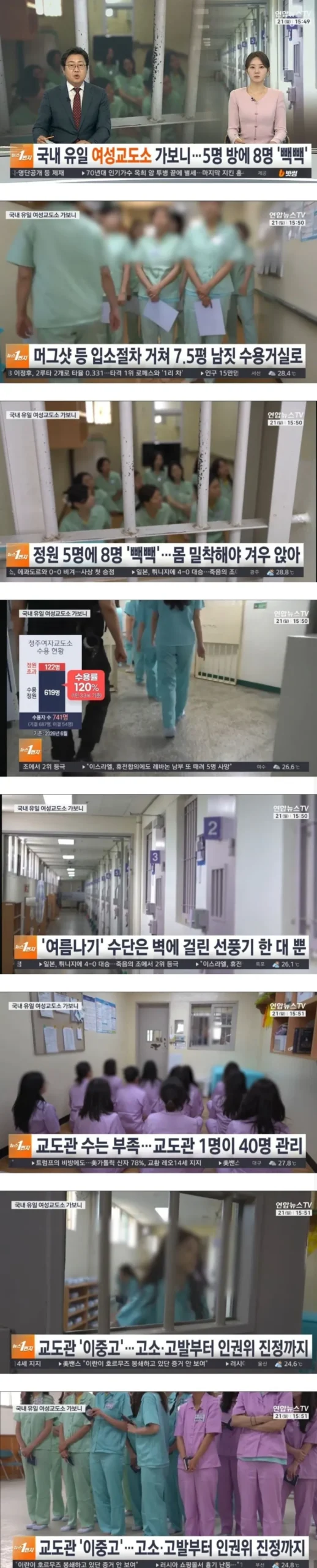 여자 교도소 국내 유일 현황