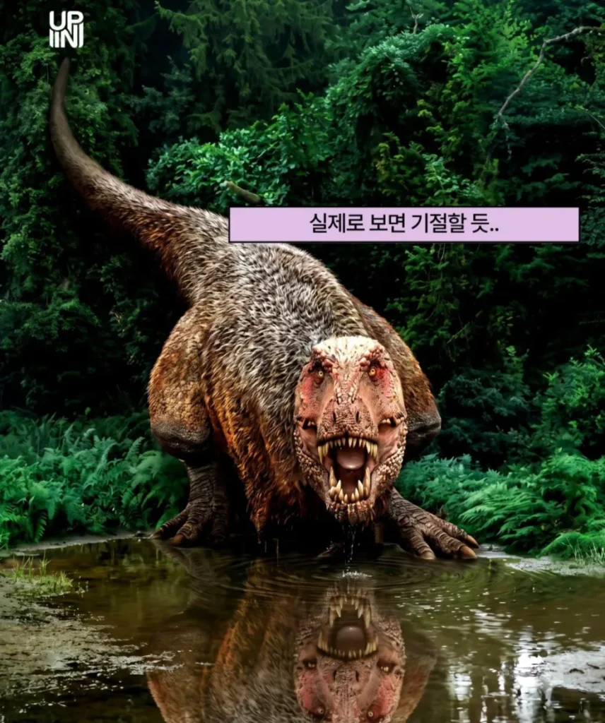 복원 사진으로 악플 달리는 티라노사우르스