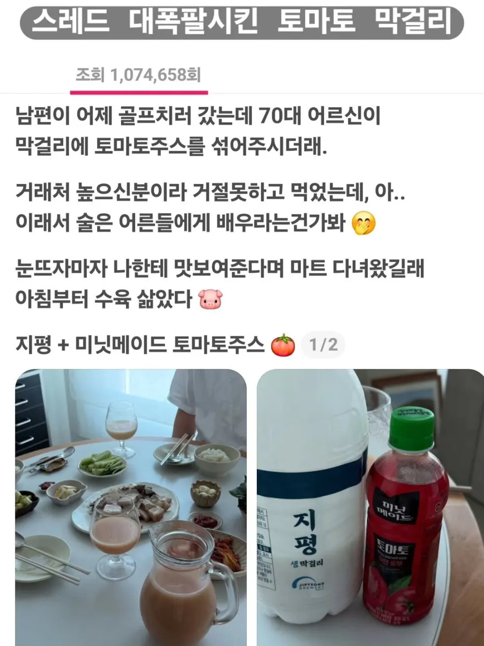토마토 막걸리