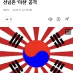 태극기에 전범기 합성 조롱…선 넘은 미친 공격