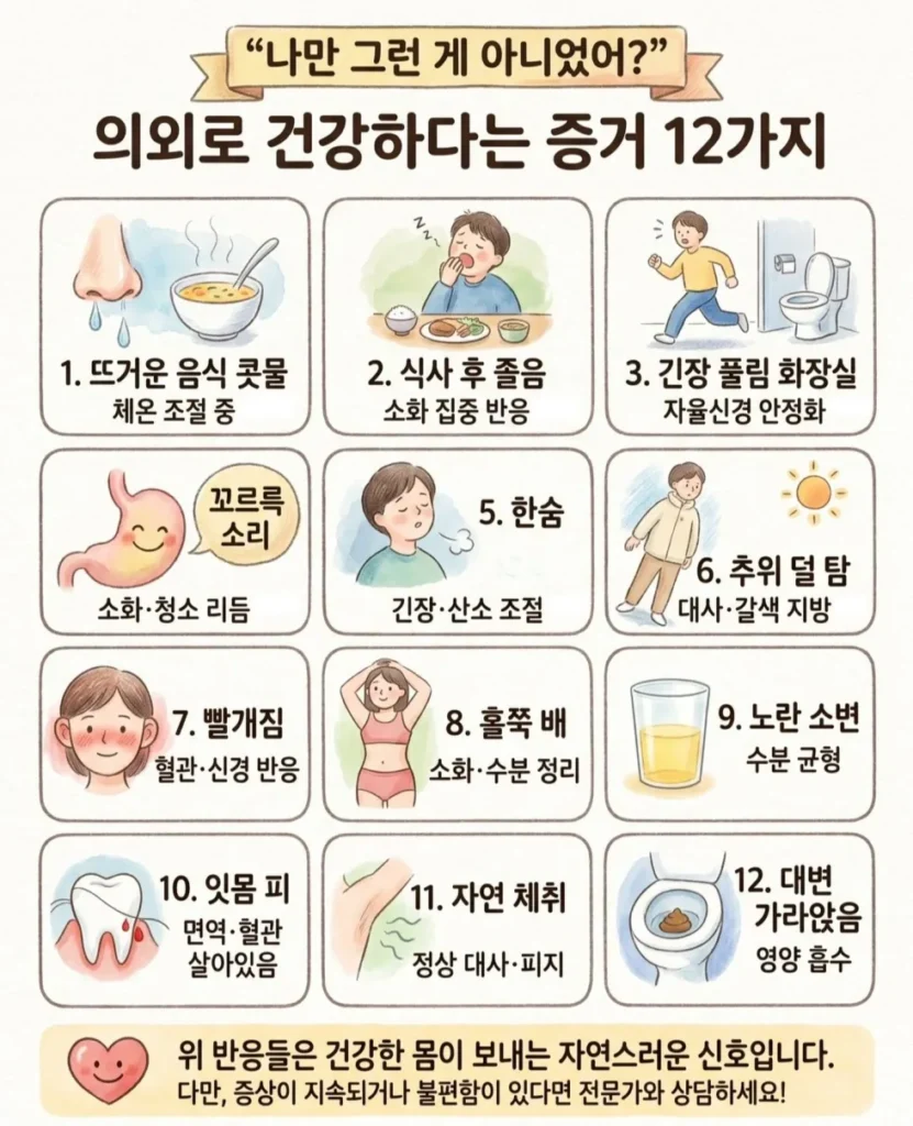 내가 건강하다는 징후