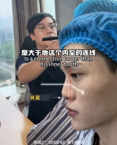 남자 코 수술의 전설적인 사례