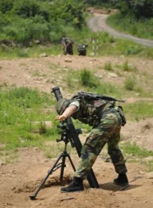 81mm 박격포 사격 훈련 실시