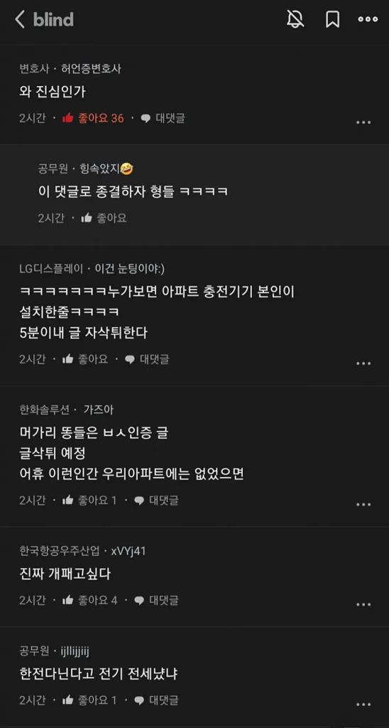전기차 충전기 뽑혀있어서 화난 한전직원