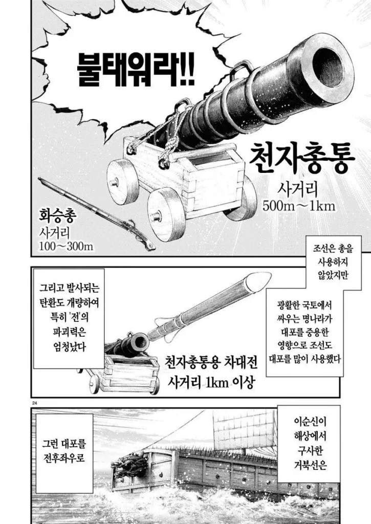 일본 만화 '일륜의 데마르카시온'에 등장하는 이순신