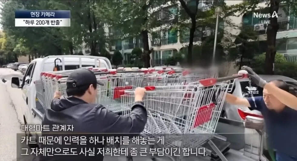 당당하게 위반행위를 하는 모습