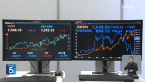 코스피, 미국 기술주 영향으로 15거래일 만에 8천선 하회