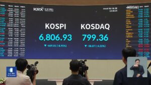 코스피 7천선 붕괴, 사이드카·서킷브레이커 발동에도 하락세 막지 못해