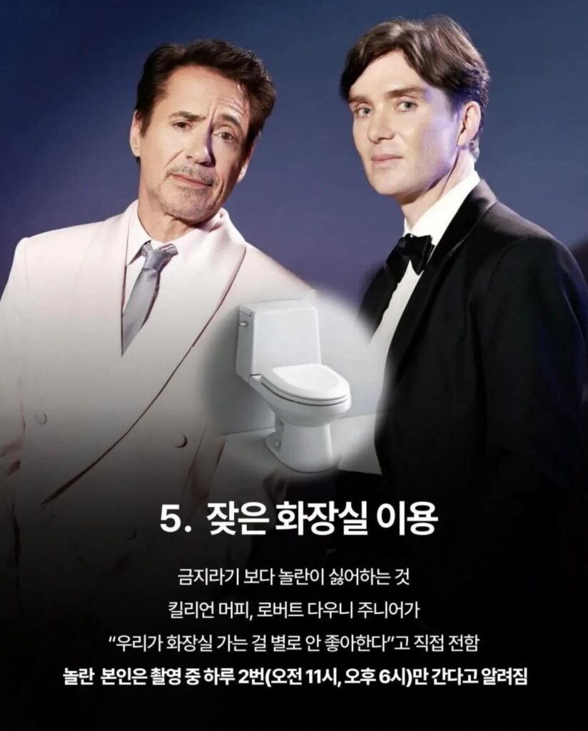 크리스토퍼 놀란 감독, 촬영장에서 금지하는 물품들에 대한 논란.