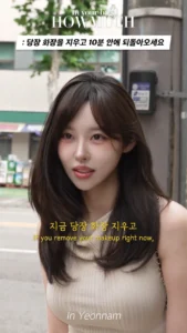 즉석에서 화장 지우는 존예녀.jpg