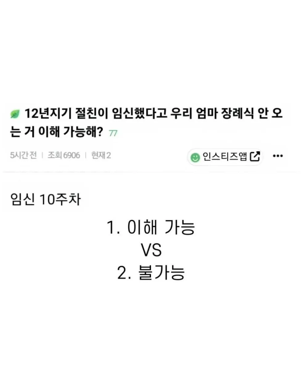 12년 절친, 임신 사실 알린 후 우리 엄마 장례식 불참… 이해 가능할까?