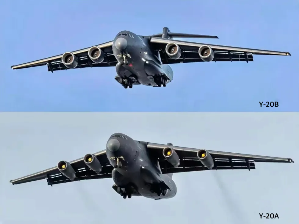 중국, 자국산 엔진 신형 수송기 Y-20B에 탑재