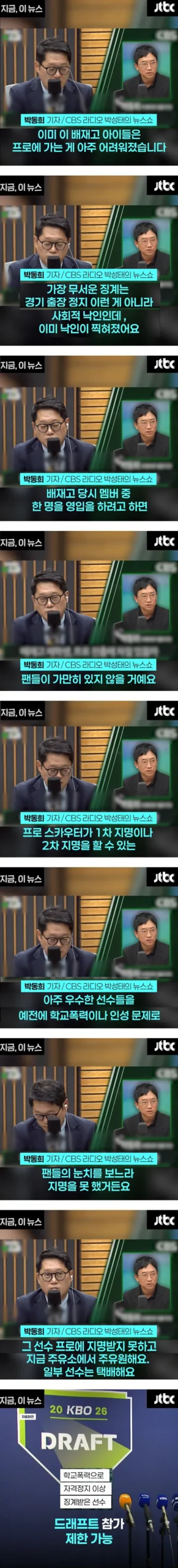 배재고 야구부 선수들의 장래
