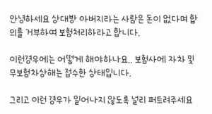 역주행 킥보드 사고 (약간의 혐오감 유발 가능성 있음)