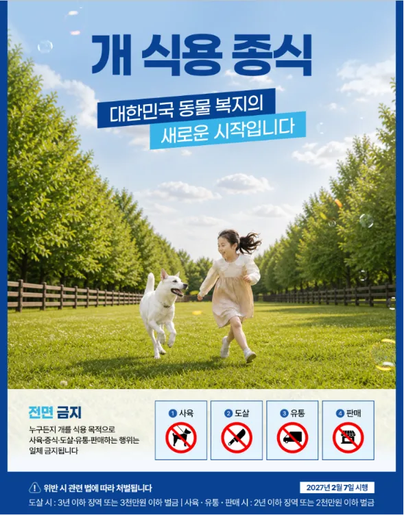 강아지 식용 금지법 관련