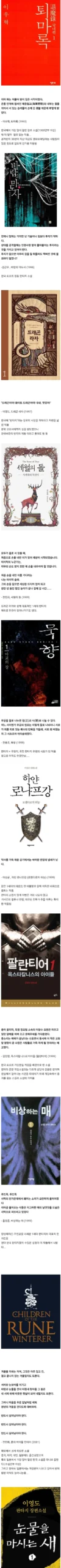 1세대 한국 판타지 소설: 도입부와 간단한 이야기