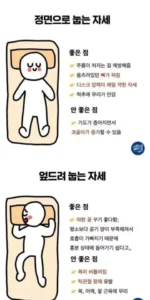 중요한 수면 자세