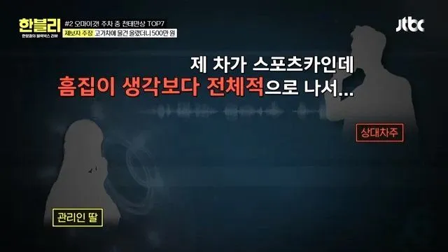 건물 관리인이 타인 스포츠카를 만지다 (한블리)