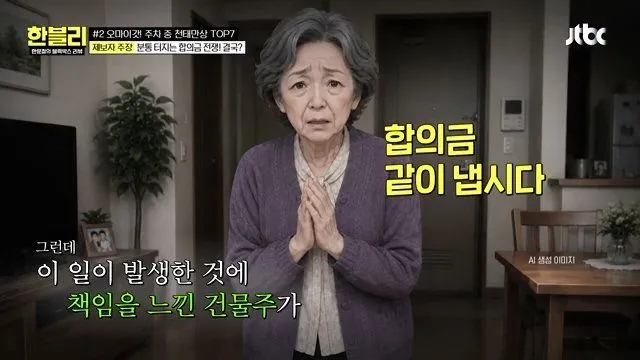건물 관리인이 타인 스포츠카를 만지다 (한블리)