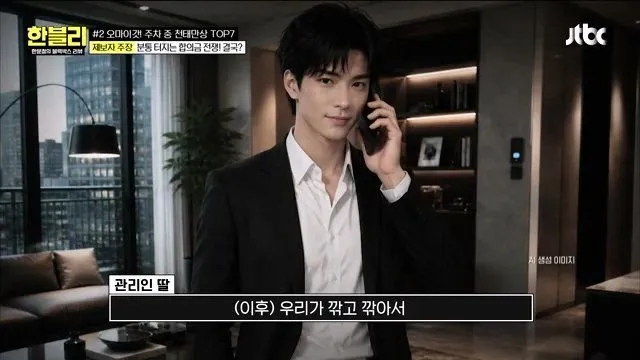건물 관리인이 타인 스포츠카를 만지다 (한블리)