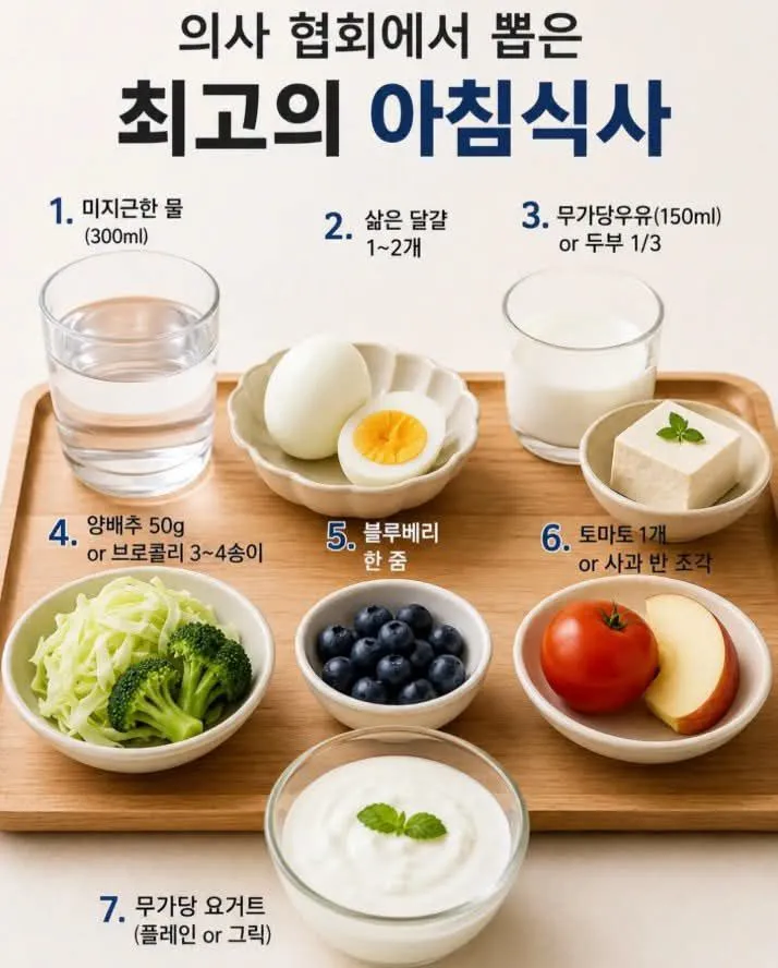 아침 식사, 의협 추천 최고의 선택