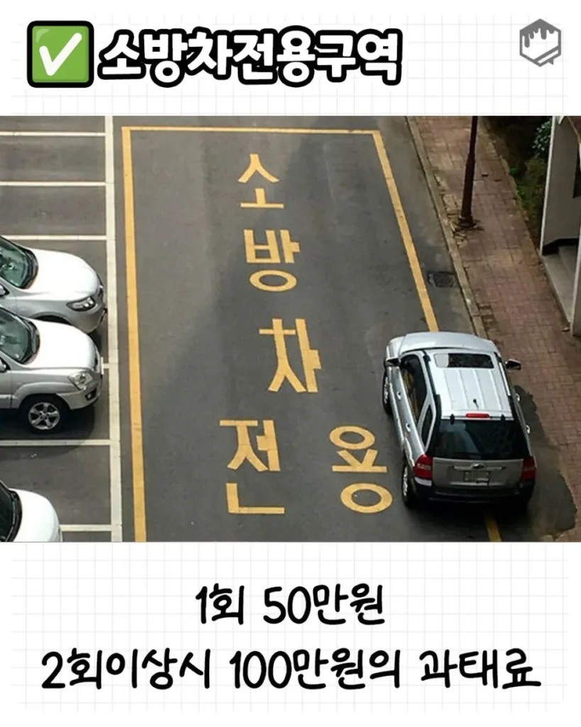 주차 금지 구역 완벽 정리