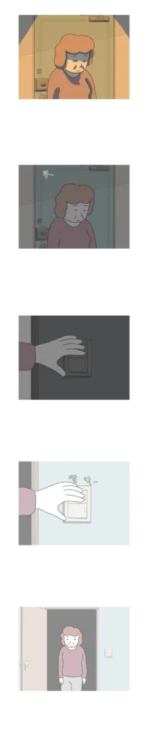 오랜만에 집에 돌아온 엄마, 암 투병 아들을 간호하던 중.manhwa