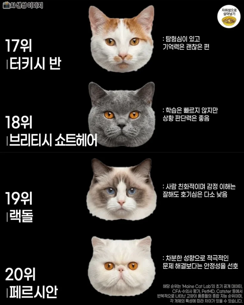 고양이 품종별 지능 순위 .jpg