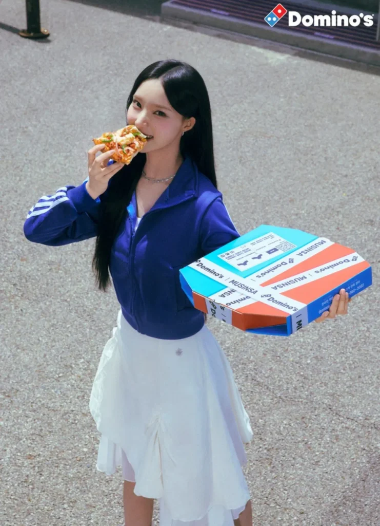 도미노피자, 다음 모델로 리센느 발탁... 광고 사진 공개