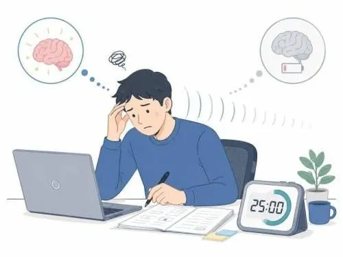 인간뇌의 풀가동 한계는 25분