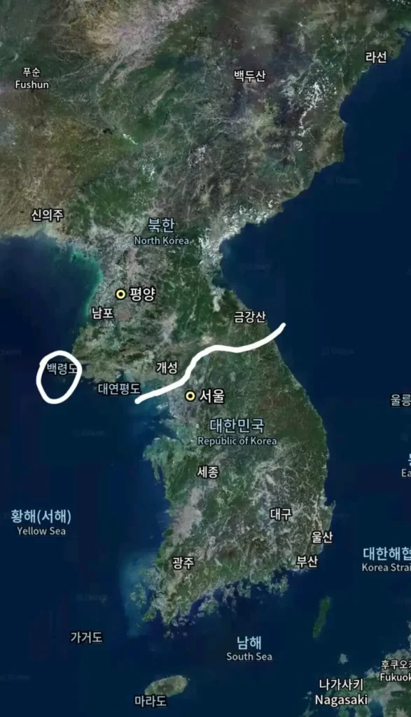 백령도 위치, 직접 보면 의외일 수 있음