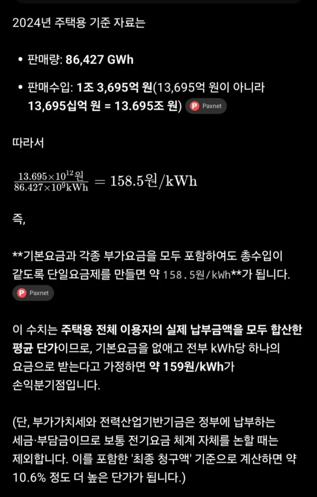 전기요금 누진제 폐지 시 요금 인하 가능성