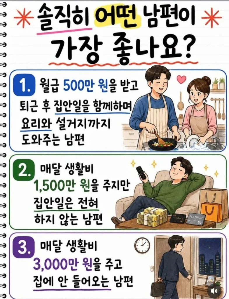 어떤 남편이 좋다고 생각하시나요.jpg