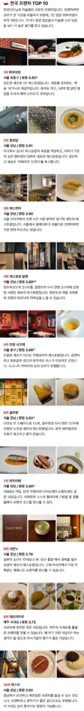 광고 바이럴 없는 대한민국 찐 맛집 순위 TOP10
