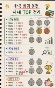 희귀 한국 동전 시세 정보 모음