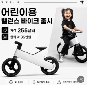 유아용 테슬라 자전거