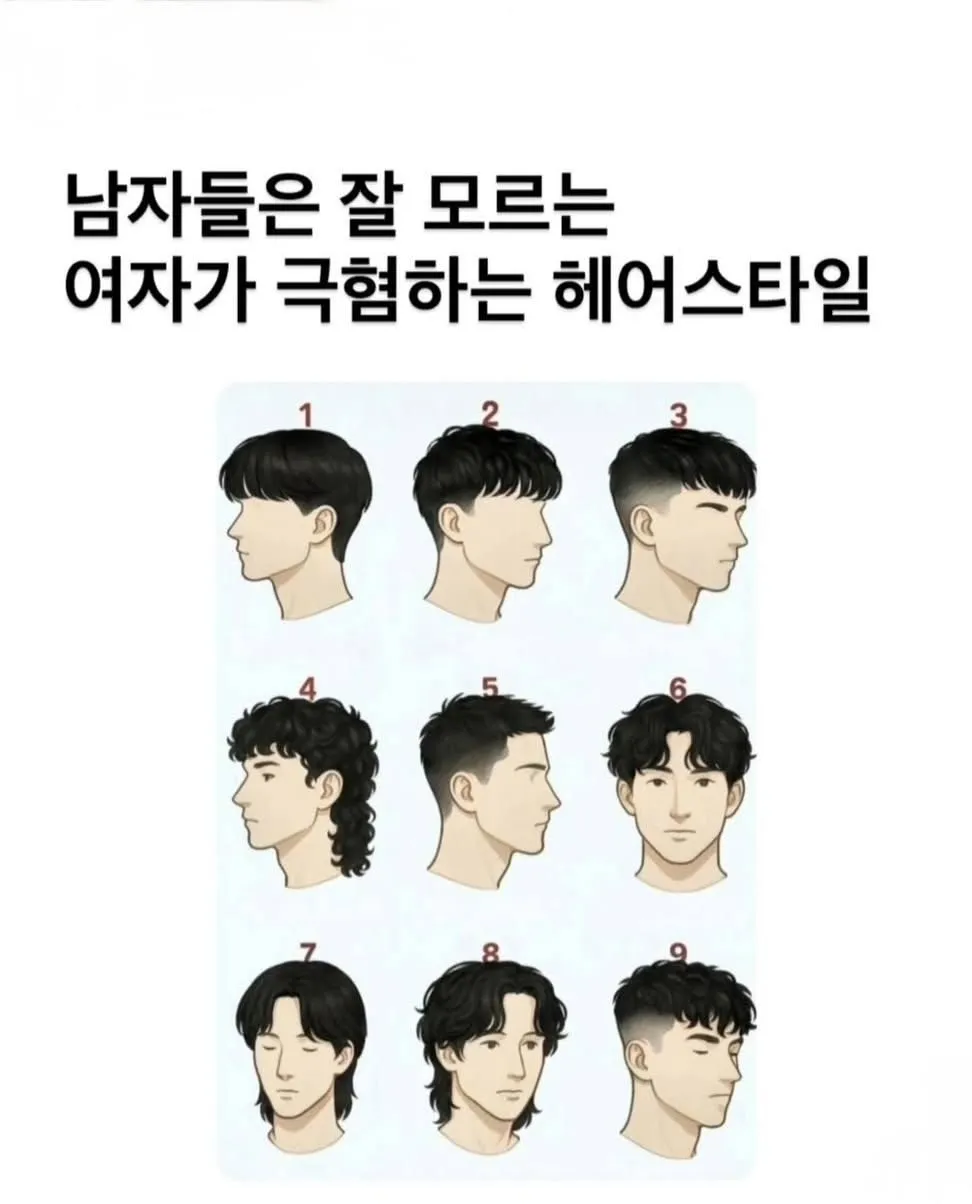 남성들이 기피하는 여성 헤어스타일