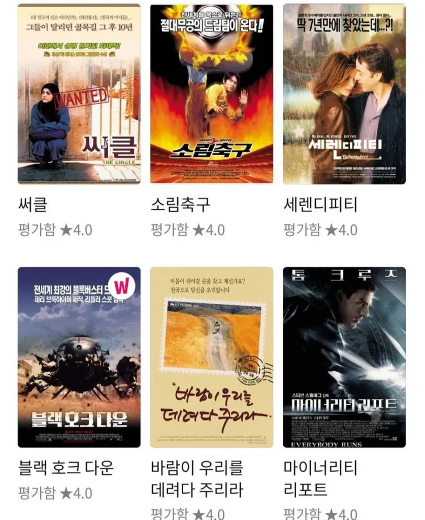 '호프' 4점 준 이동진이 4점을 줬던 영화들.jpg