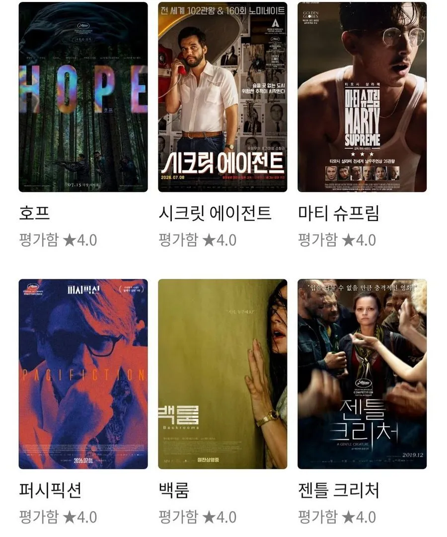 '호프' 4점 준 이동진이 4점을 줬던 영화들.jpg