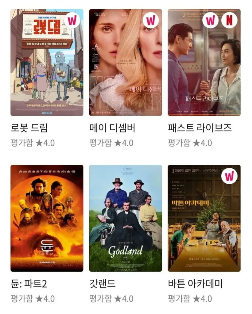 '호프' 4점 준 이동진이 4점을 줬던 영화들.jpg