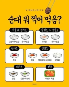 순대, 무엇을 곁들여 드시나요?