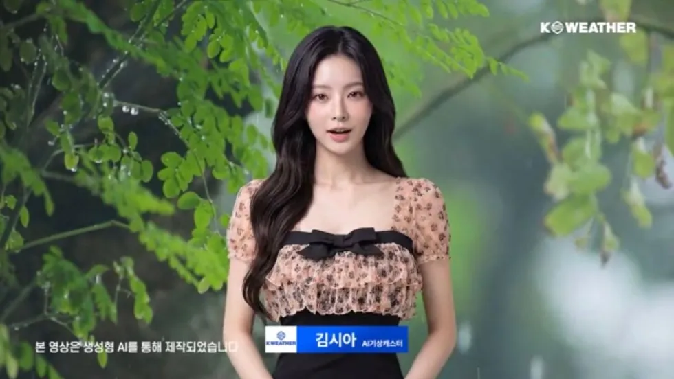 AI 기상캐스터 복장에 불편한 반응들.jpg
