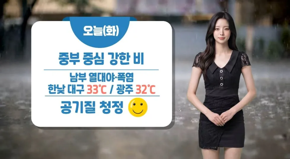 AI 기상캐스터 복장에 불편한 반응들.jpg