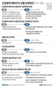 레버리지 상품 단일종목 보완책 핵심 요약