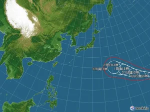 제13호 태풍 돌핀, 현재 예상 경로 업데이트