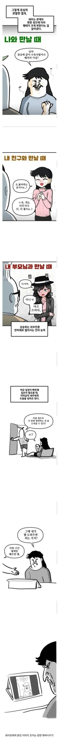 아내 관찰하며 그린 웹툰