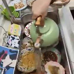 설거지 야무지게 잘한다고 해외에서 반응 좋은 영상